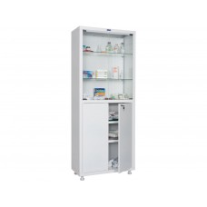 Медицинский шкаф двухстворчатый HILFE МД 2 1670/SG